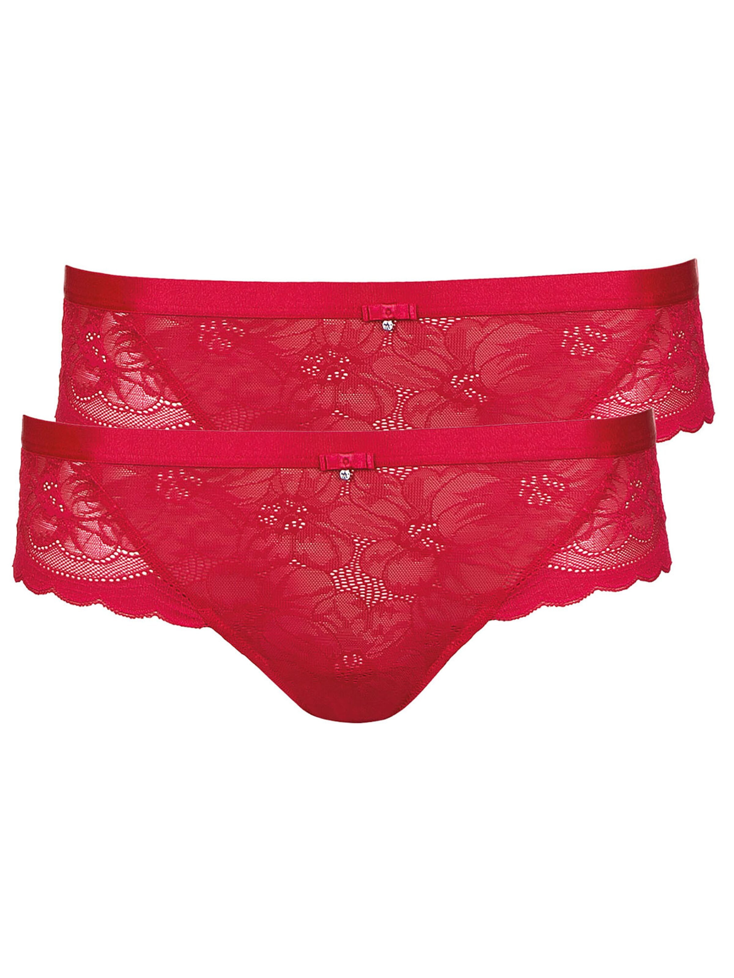 Lisca Panty 'Evelyn' in Red: front