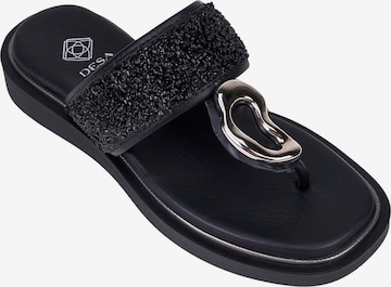 Desa T-bar sandals in Black: front