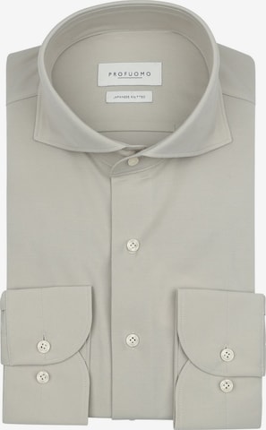Profuomo Hemd 'Japanese Knitted' in Grau: Vorderseite
