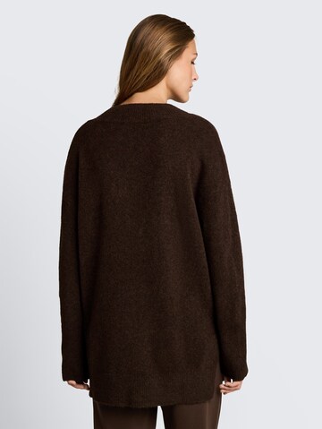 TOM TAILOR DENIM Sweater in Brown