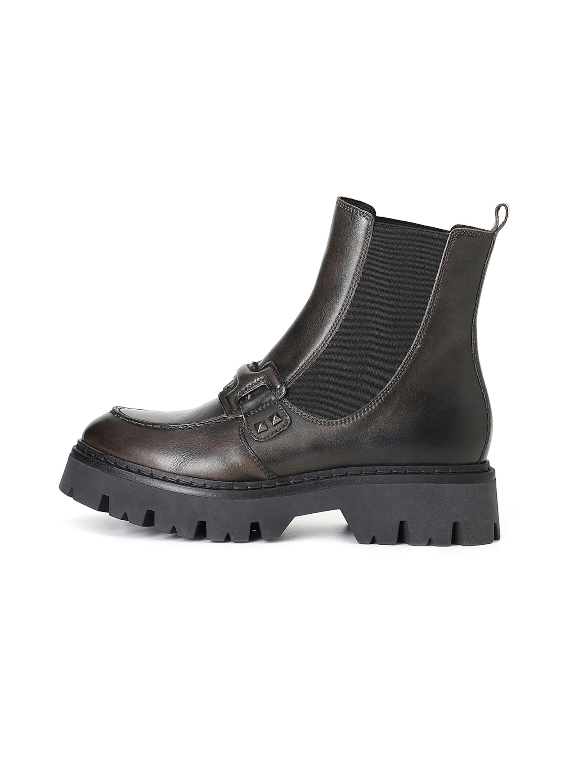 CAFè NOIR Enkellaarsjes in Grijs: voorkant