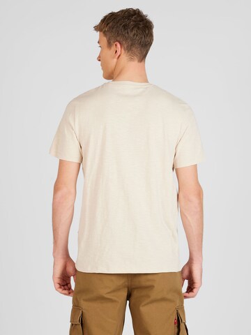 SELECTED HOMME T-Shirt 'ASPEN' in Beige