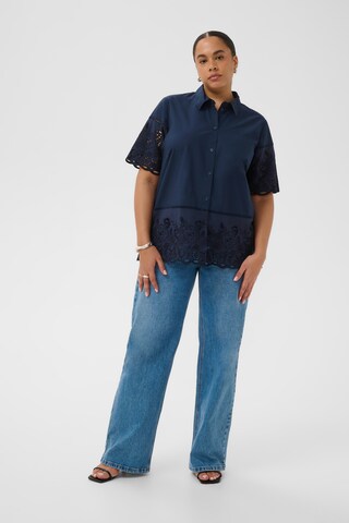 KAFFE CURVE Halenka 'KCtrudi' – modrá