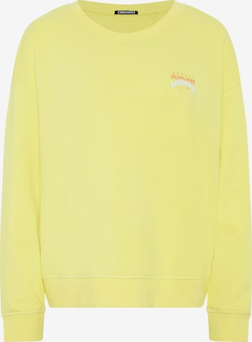 CHIEMSEE Sweatshirt in Yellow: front