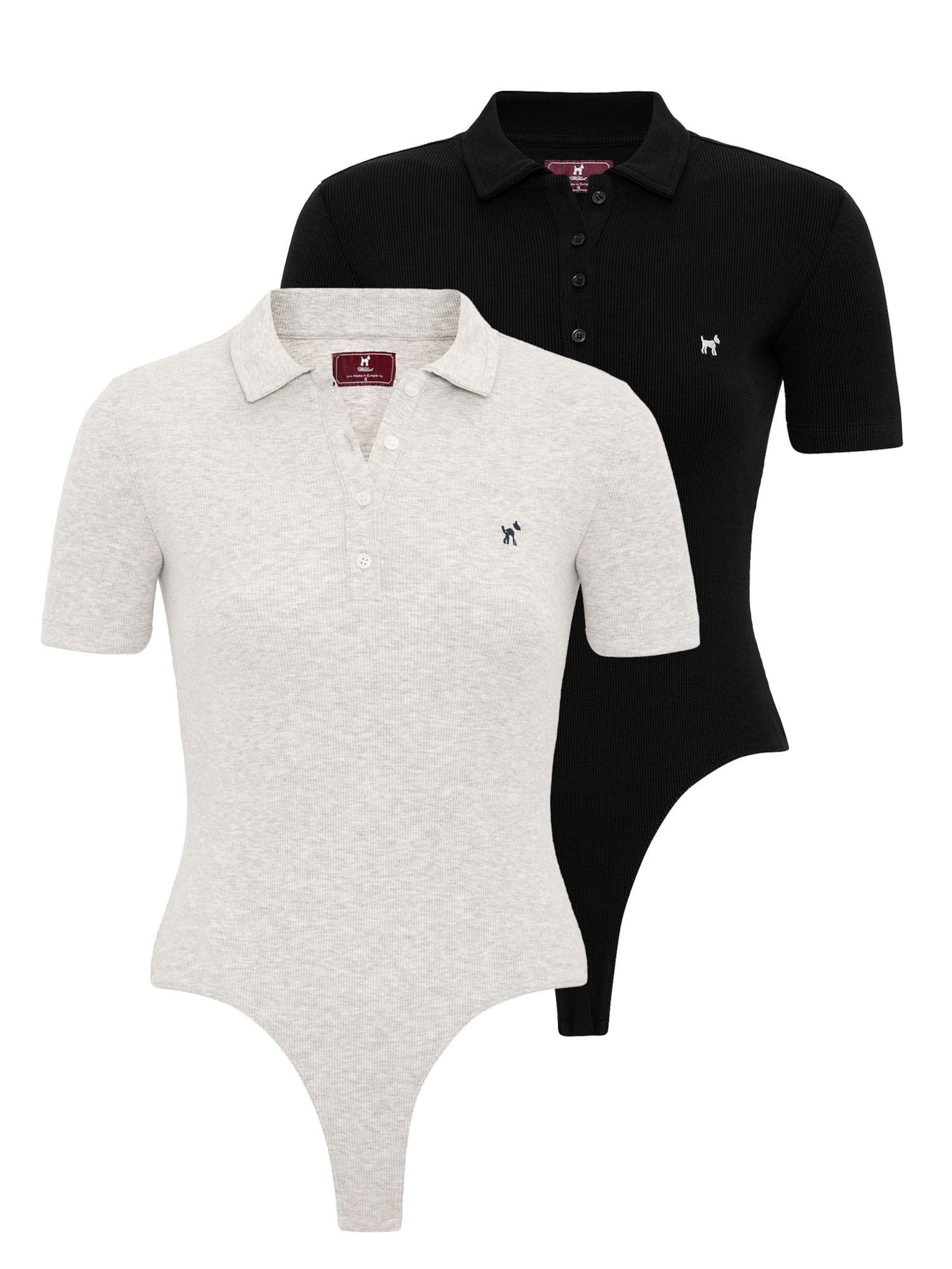 Body a maglietta Williot di colore grigio / nero, Visualizzazione prodotti