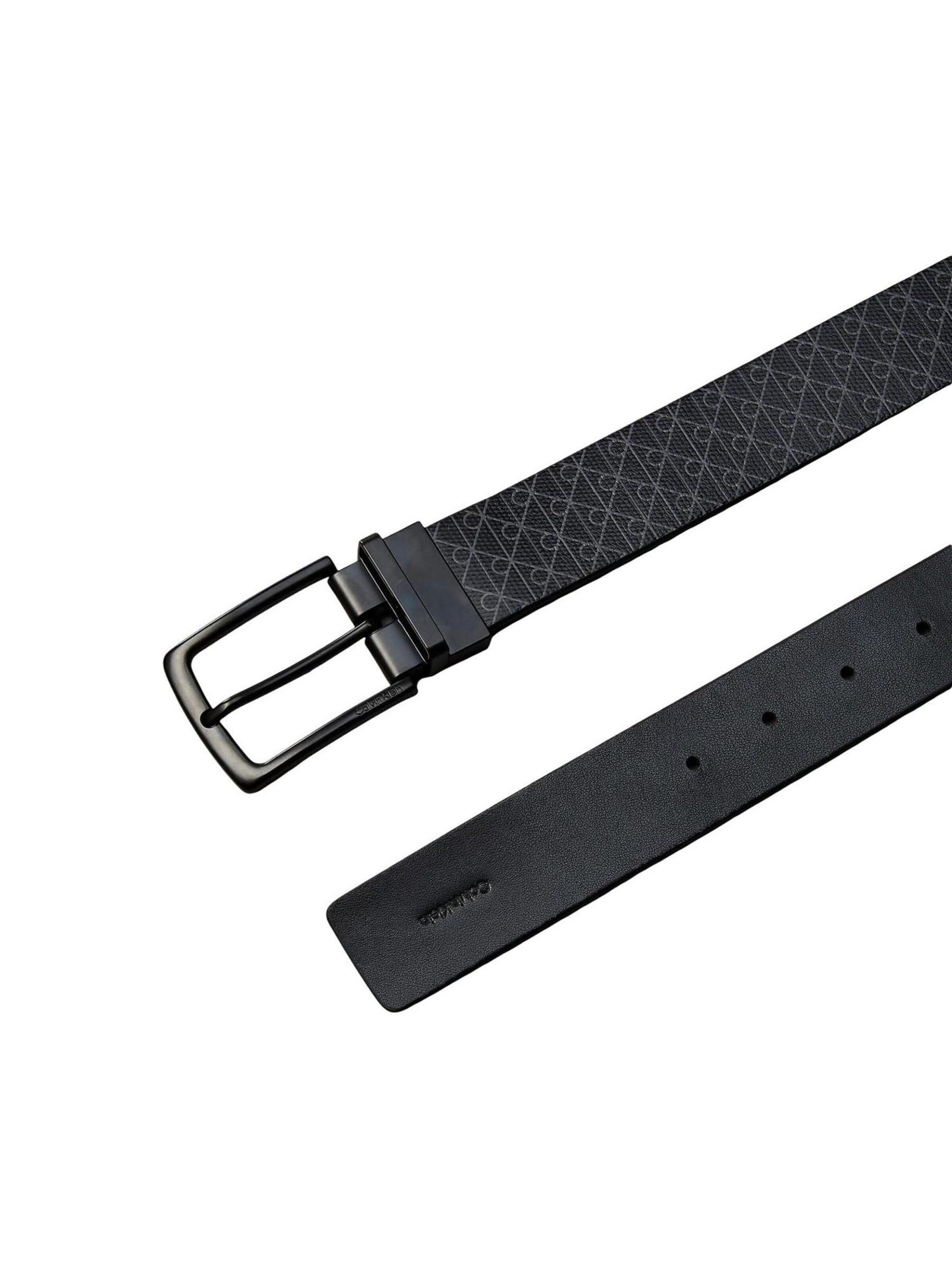 Cintura 'CASUAL PIN AOP COATED  35MM ADJ/ LV04D7113G' di Calvin Klein in nero