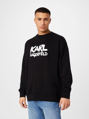 Karl Lagerfeld Sweatshirt i svart: framsida