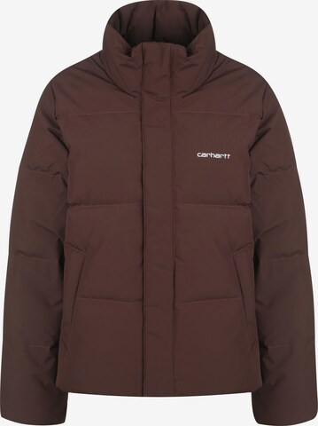 Carhartt WIP Winter Jacket 'Yanie' in Brown: front