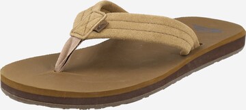 QUIKSILVER T-Bar Sandals 'Carver' in Brown: front