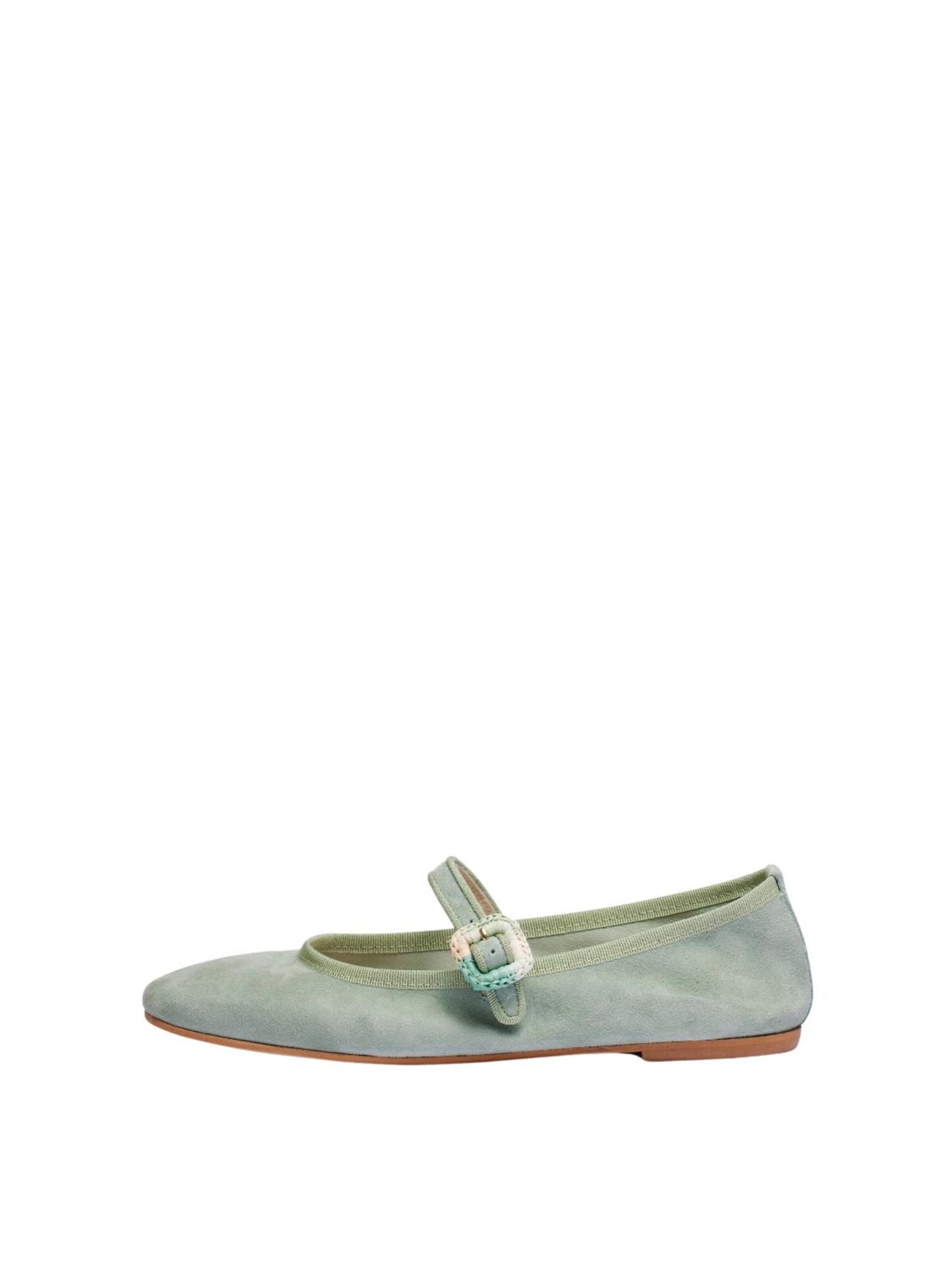 Ballerines à lanières 'Bambolina' Flarelle en vert : devant