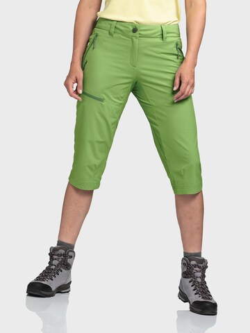 Schöffel Regular Outdoor trousers 'Caracas2' in Green: front