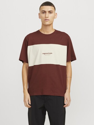 JACK & JONES Shirt in Bruin: voorkant