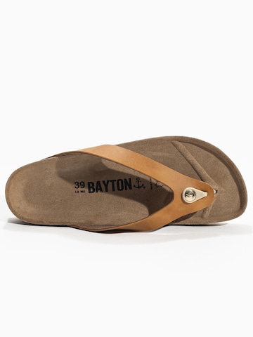 Bayton T-bar sandals in Yellow