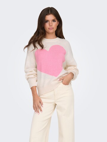 Pull-over JDY en blanc : devant