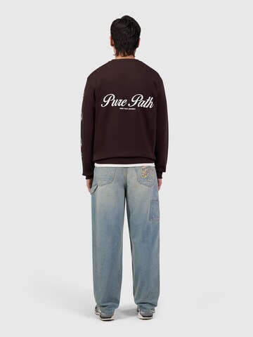 Sweat-shirt Pure Path en marron