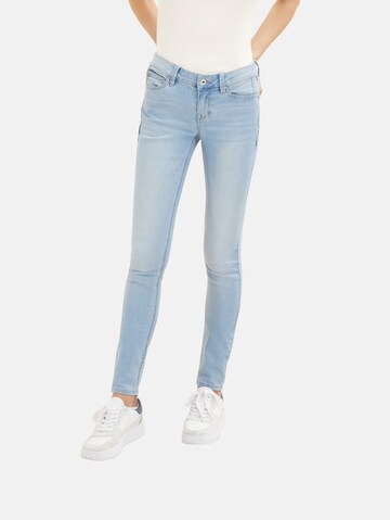 TOM TAILOR DENIM Skinny Jeans i blå: forside