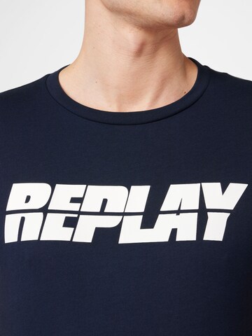 REPLAY Majica | modra barva