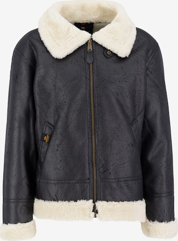 ALPHA INDUSTRIES Talvitakki 'B3 FL' värissä musta: etupuoli