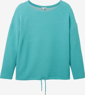 Sweat-shirt Tom Tailor Women + en bleu : devant