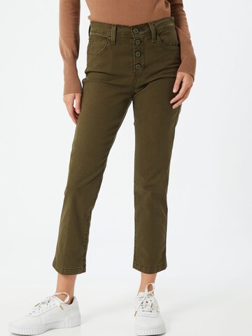 LEVI'S ® Regular Jeans '724 HR Str Crop Utility' in Green: front