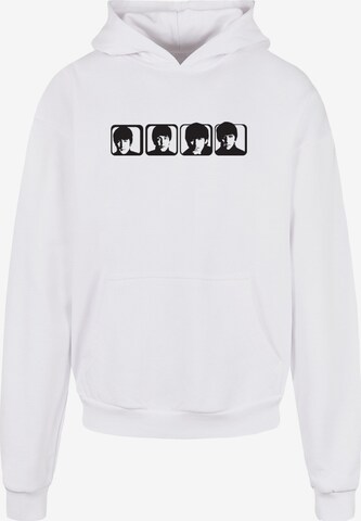 Merchcode Sweatshirt 'Beatles - Four Heads 2' in White: front