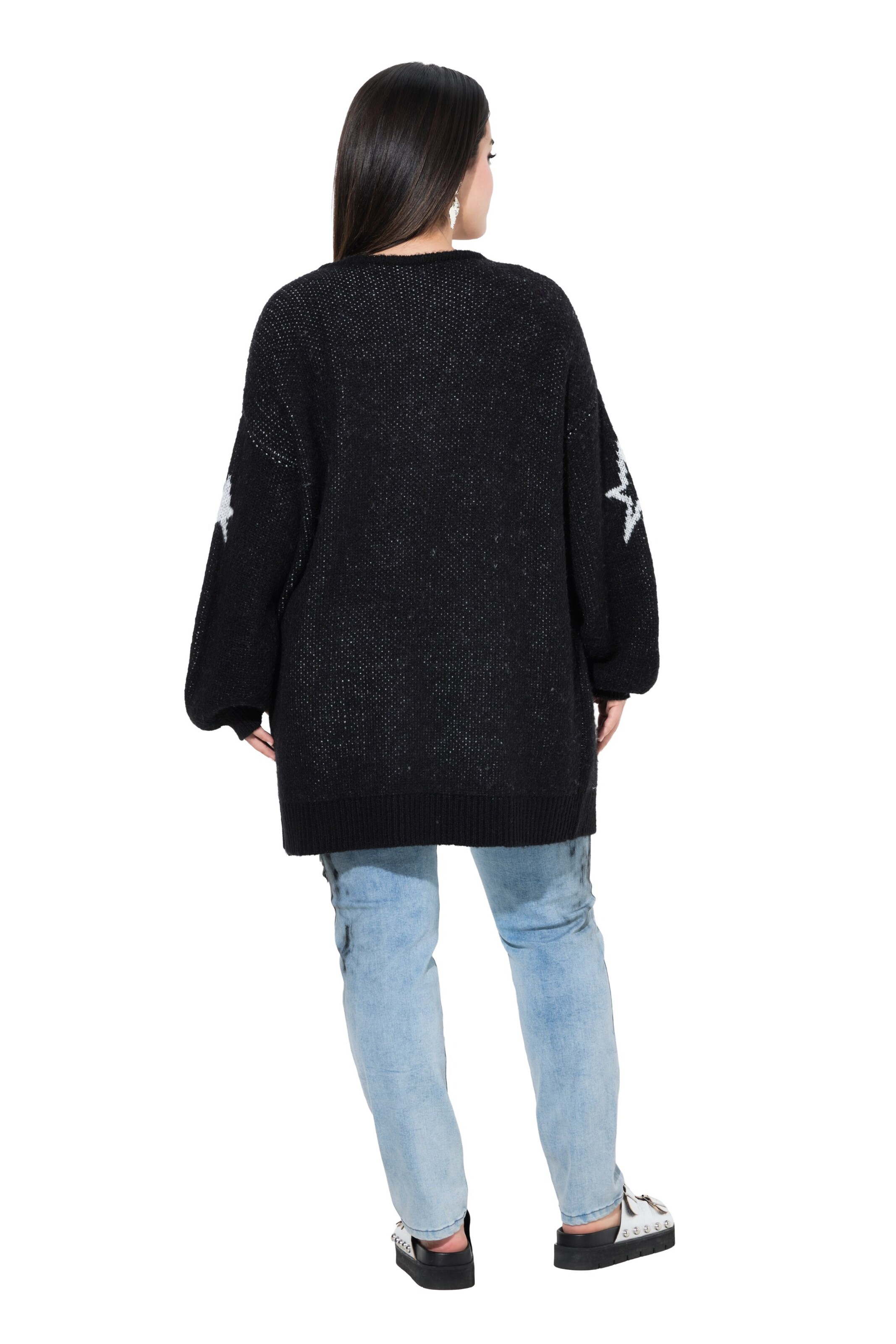 Angel of Style Knit cardigan in Black