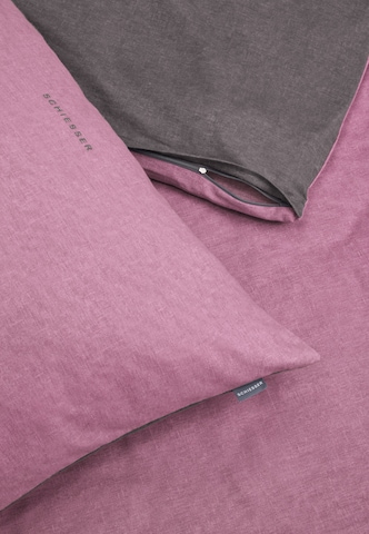 SCHIESSER Pillow 'Doubleface Feinbiber' in Grey