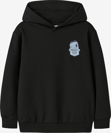 NAME ITSweater majica 'NKMVUGO' - crna boja: prednji dio