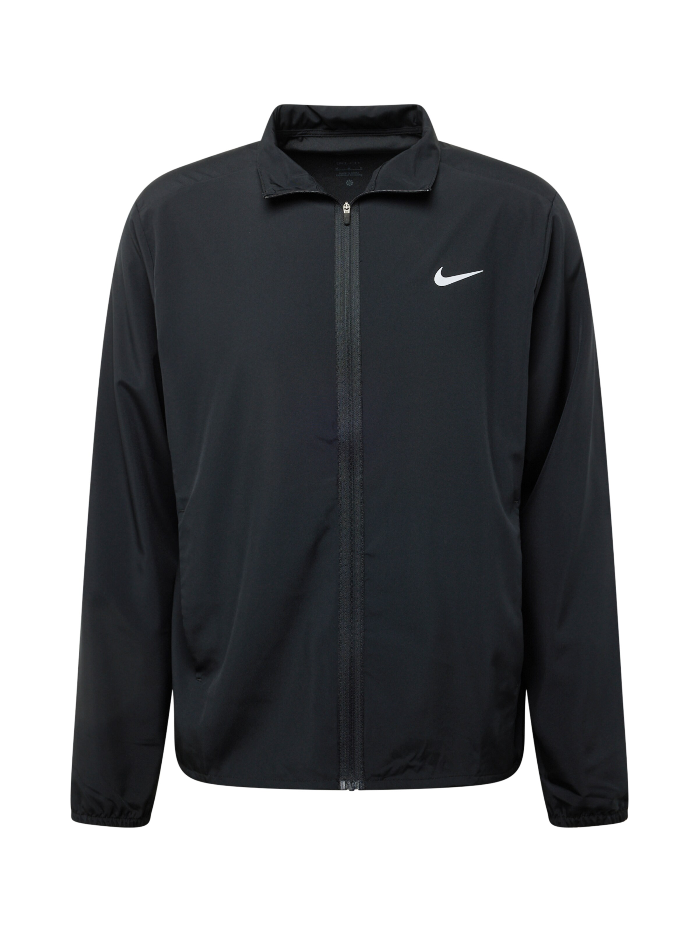 NIKE Αθλητικό μπουφάν 'FORM' σε μαύρο: μπροστά