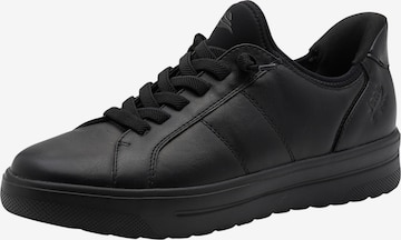 JANA Sportlicher Schnürschuh 'Tamaris Schnür-Sneaker' in Schwarz: Vorderseite