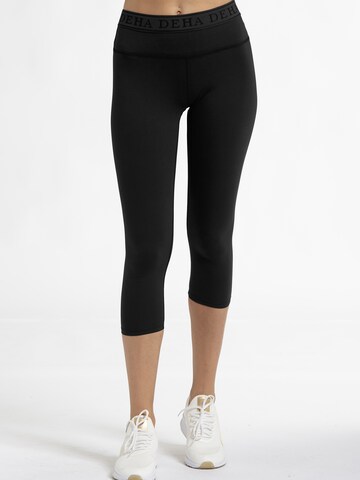 Skinny Pantalon de sport DEHA en noir : devant
