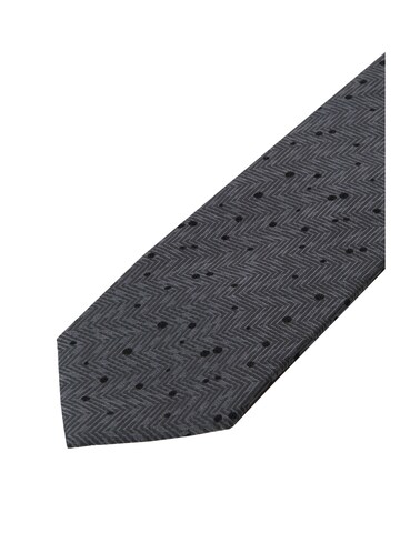 SEIDENSTICKER Krawatte ' Schwarze Rose ' in Grau