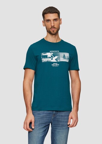 s.Oliver Shirt in Blauw: voorkant
