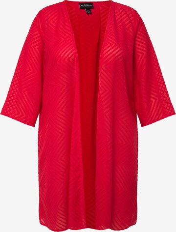 Ulla Popken Knit Cardigan in Red: front