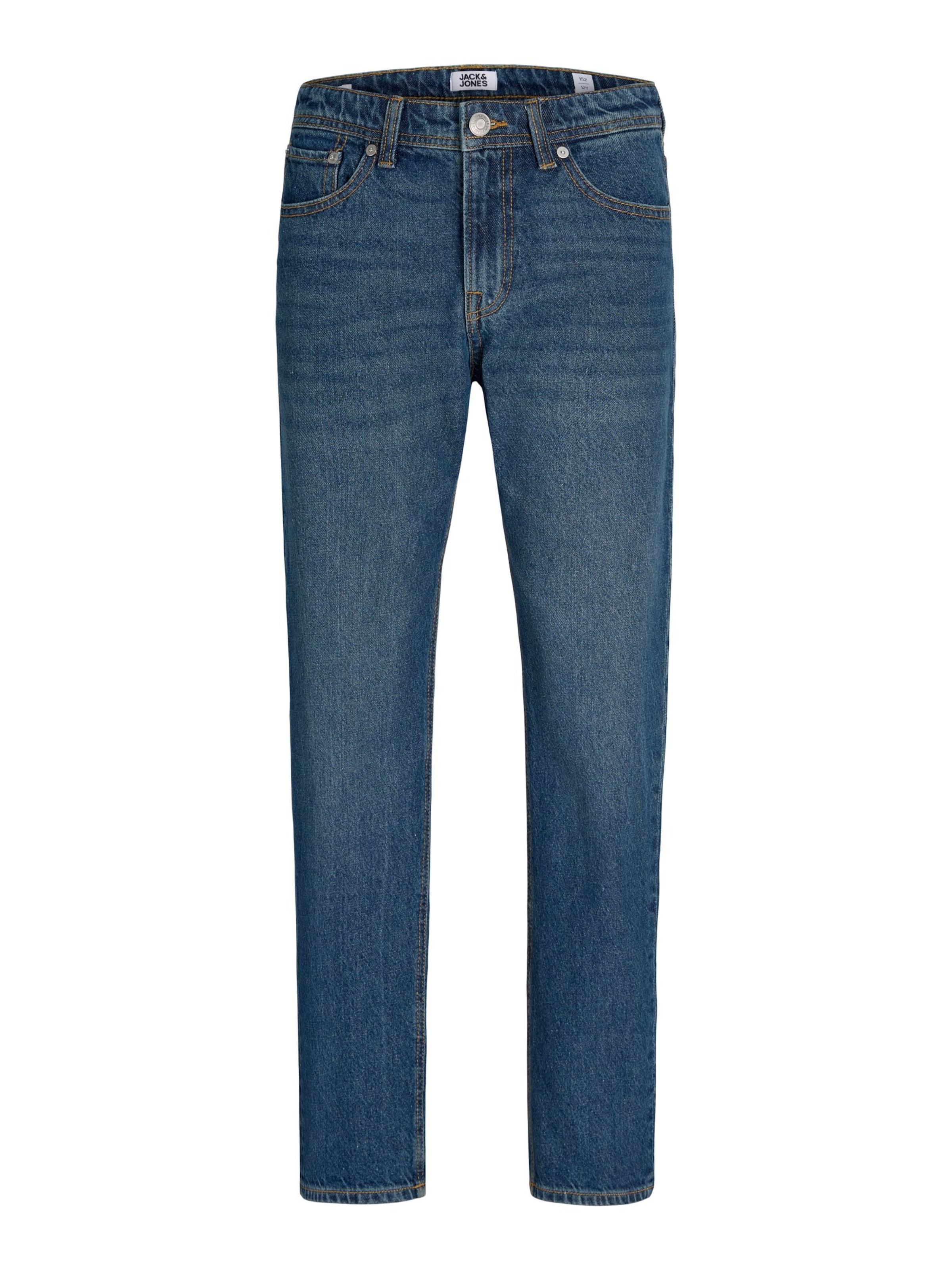 Jack & Jones Junior - Loosefit Vaquero 'JJIChris JJCrew' en azul: frente