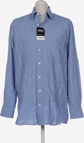 Van Laack Button Up Shirt in M in Blue: front