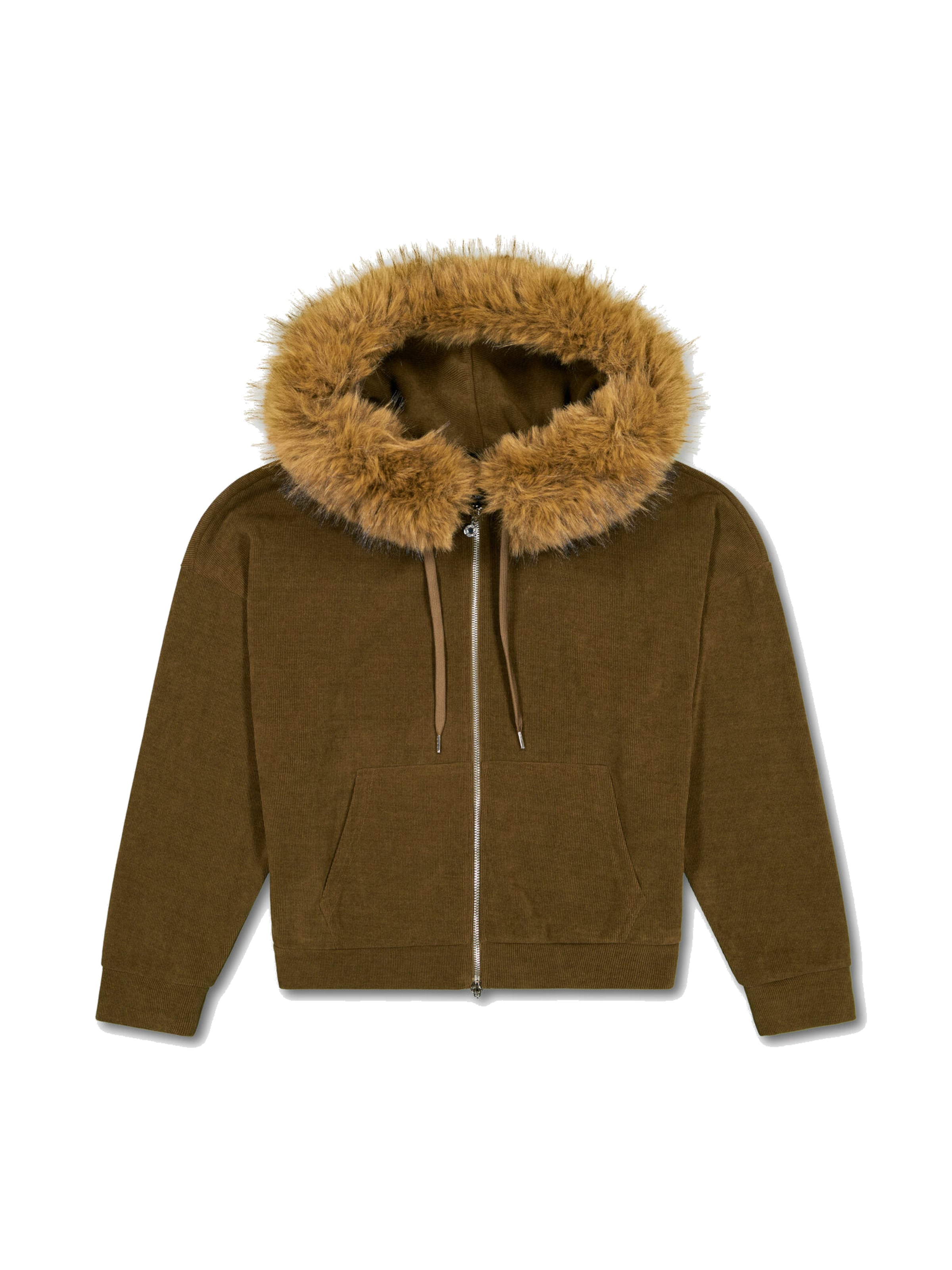 Le Temps Des Cerises Zip-Up Hoodie in XS in Light brown / Olive, Item view