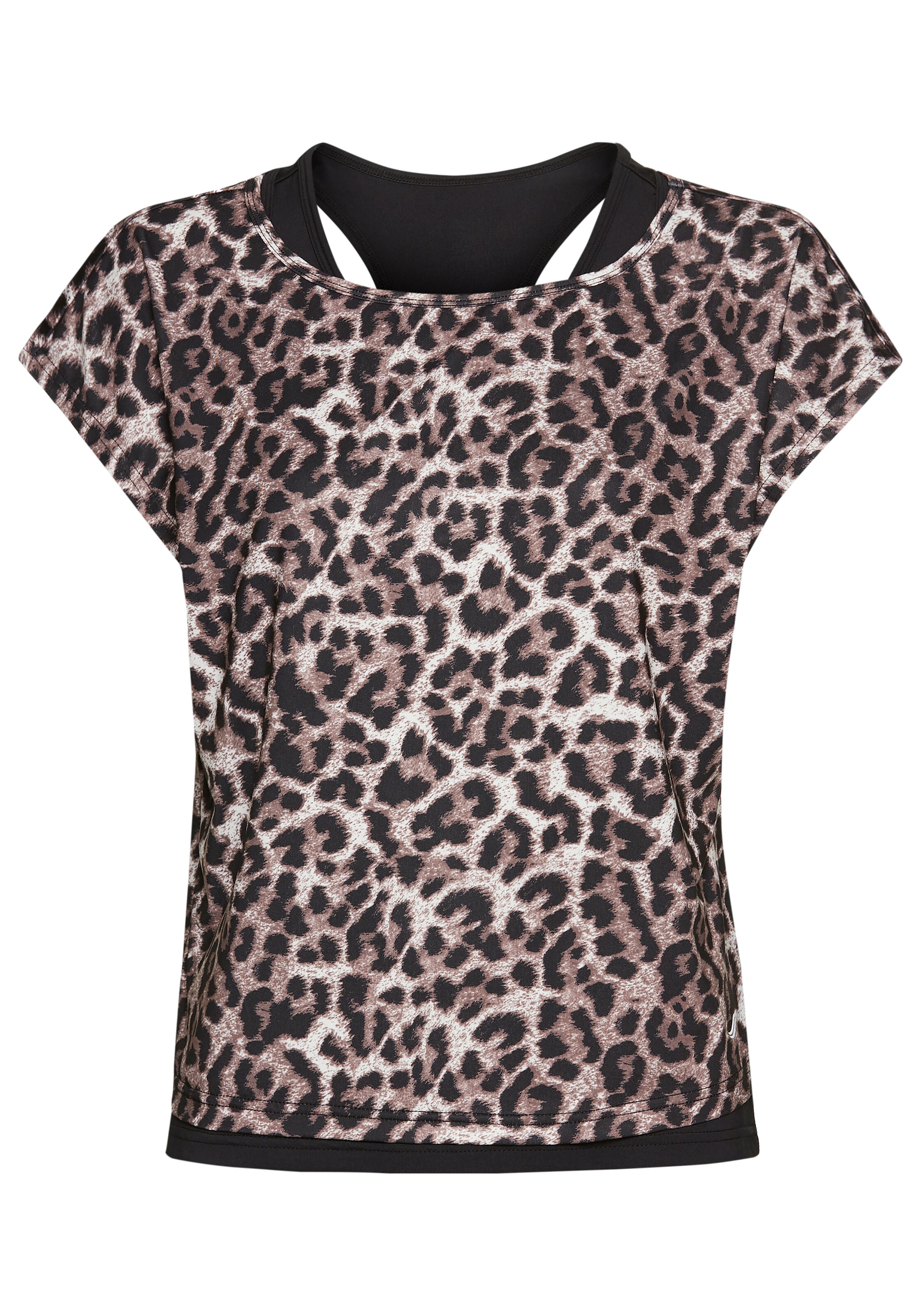 FAYN SPORTS Sportshirt in Schwarz: Vorderseite