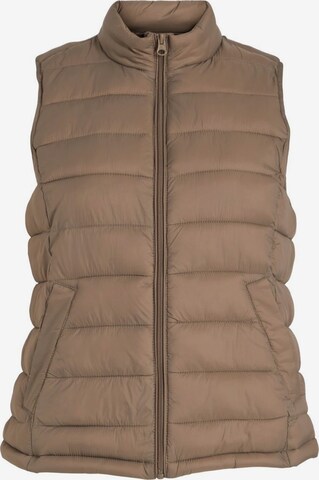 VILA Vest in Brown: front