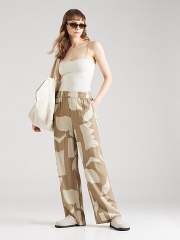 minimum Wide leg Trousers 'Satti' in Beige