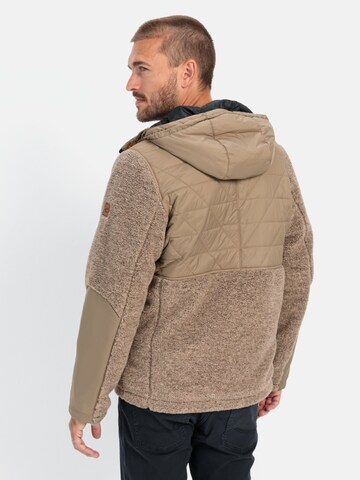 CAMEL ACTIVE Fleecejacke im Materialmix in Braun