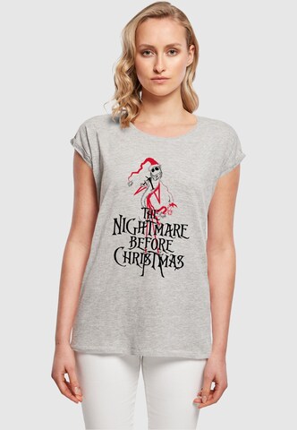 ABSOLUTE CULT T-Shirt 'The Nightmare Before Christmas - Santa' in Grau: predná strana