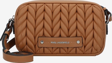 Sac à bandoulière 'Behind the Seams' Karl Lagerfeld en marron : devant