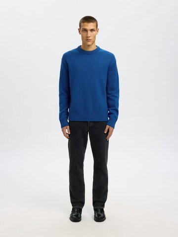 SELECTED Pullover i blå