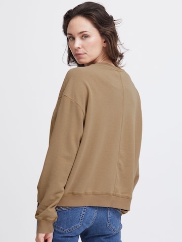 PULZ Jeans Pullover 'MALLIE' in Braun