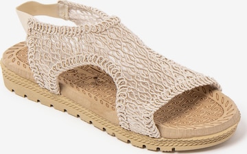 Brasileras Sandale 'Lua' in Beige: Vorderseite
