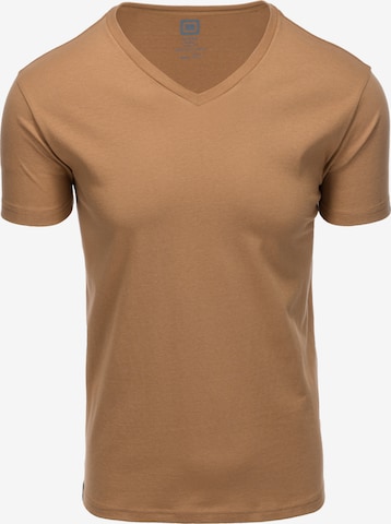Ombre Shirt 'S1369' in Bruin: voorkant