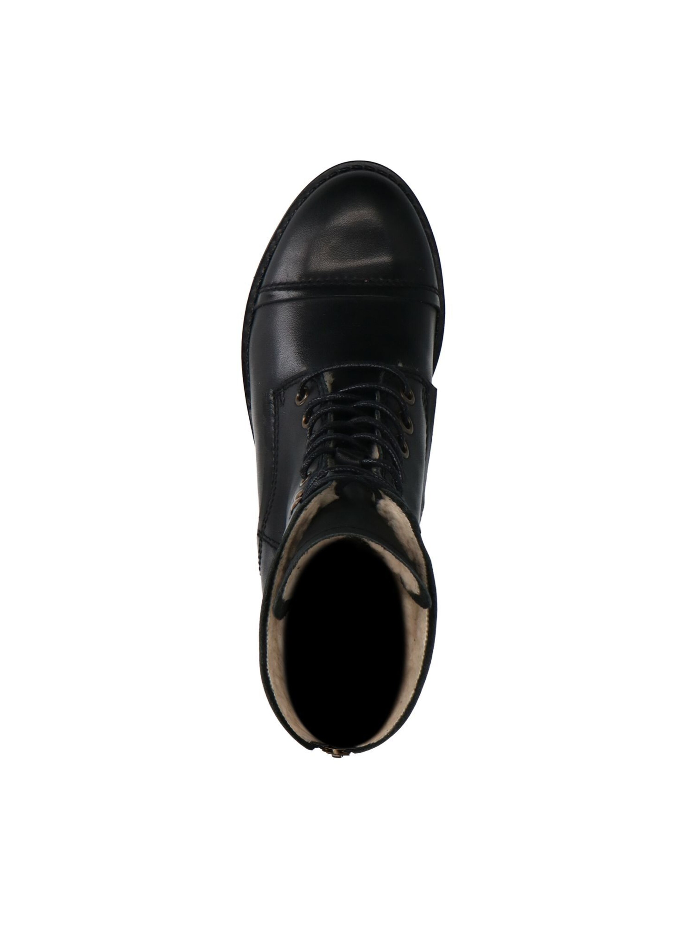 MANFIELD Schnürstiefel in Schwarz