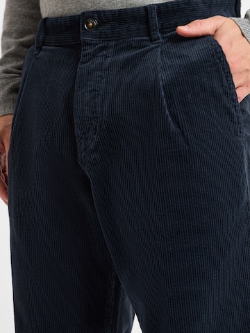 BOSS Regular Bandplooibroek 'Shyne' in Blauw