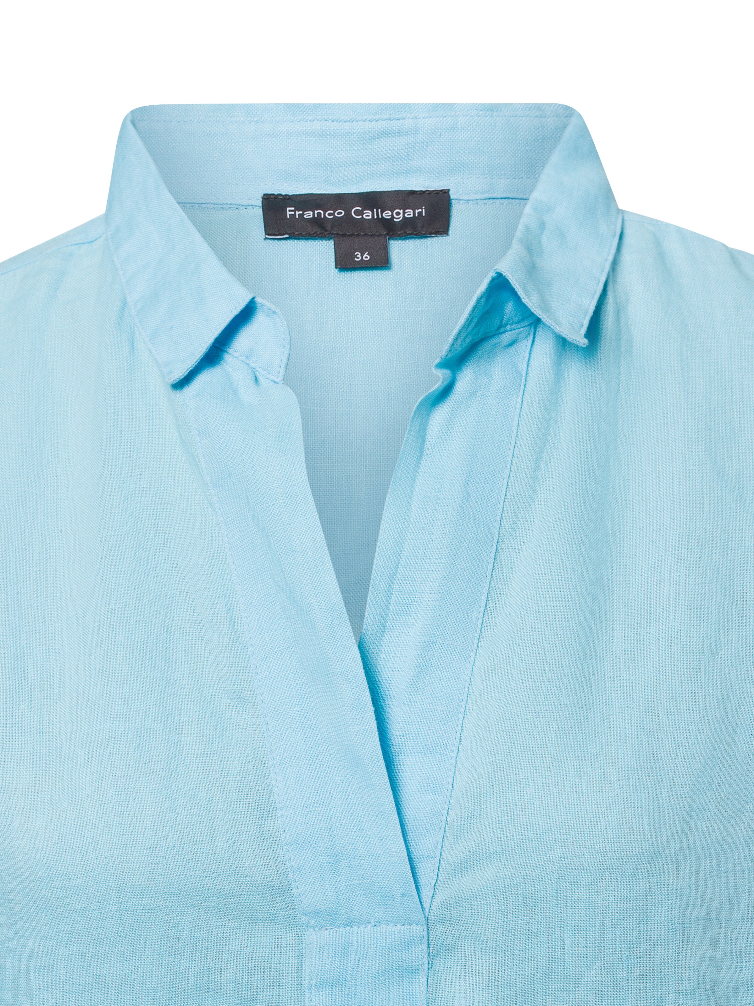 Franco Callegari Leinenbluse in Blau